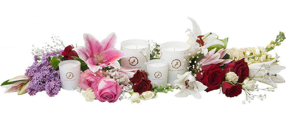 Wick & Tallow floral collection